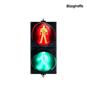 Custom 200mm static red pedestrian, dynamic green pedestrian signal lights