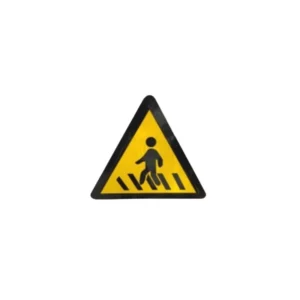 Customized pedestrian sign for crossing road