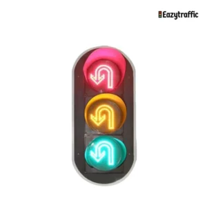 LED traffic signal U-turn lights