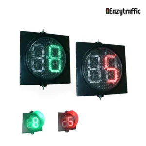 Red Light Countdown Timer for Efficient Traffic Management with Windproof brim