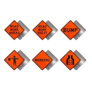 Road Work Board Sign Metal sign custom