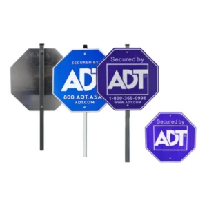 Secured by ADT Metal Signal Board Custom