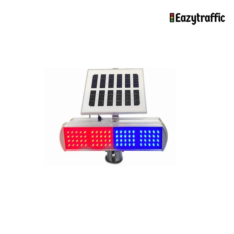 Solar road blinker for enhanced traffic control at busy intersections