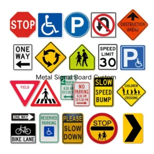 Traffic Road and High Speed Road Metal Signal Board Custom