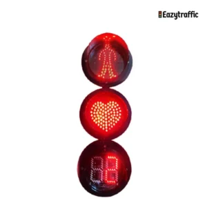 Traffic signal lights LED internet celebrity heart-shaped red-green lights