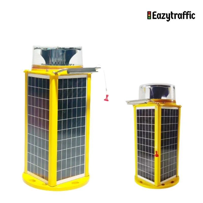 Solar Obstruction Light with Flashing Warning Beacon